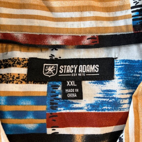 Stacy Adams Short Sleeve Button-Up Shirt – Men’s XXL - Like New - Picture 3 of 4